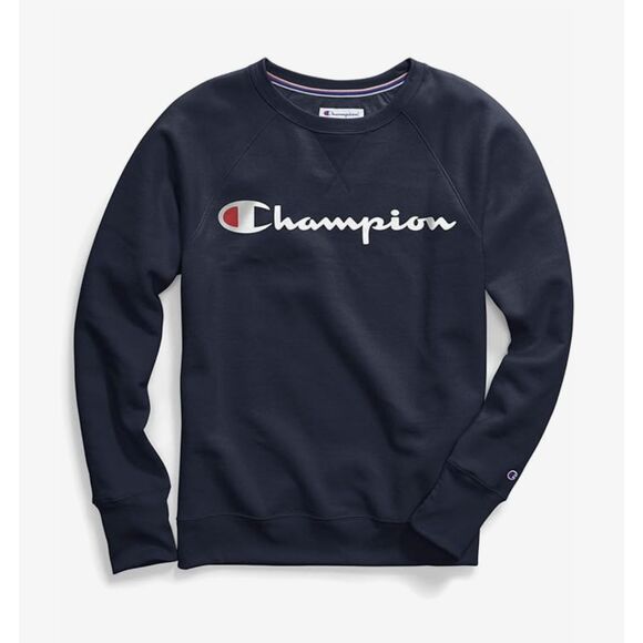 Champion Women's Plus-Size Powerblend Boyfriend Crewneck Sweatshirt 2X - Picture 1 of 3